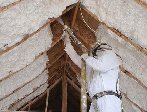 PUR foam insulation.We carry out PUR foam insulation with open and clos